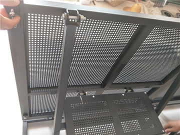 Foldable Event Barricade Rental Steel Barricades Crowd Control Electrostatic Coating
